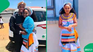 "This guy loves you": Man overjoyed watching his makoti afar after lobola negotiations, SA touched