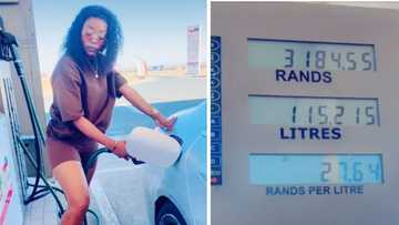 "Full tank is the only gift that matters right now": South Africans react to gorgeous SA woman's request for fuel after spending R3 000 at petrol station