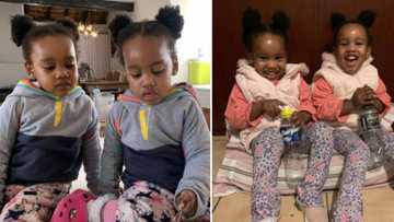 Cute video of adorable twin girls has Mzansi swooning over their dance moves, these baby gurls are everything