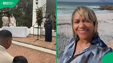 "That aunty is very wise": Mother making wedding guests take vows impresses South Africans
