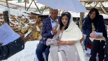 Winter Wonderland: Cape Town couple get married as it snows all around them