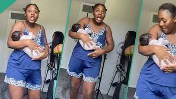 Nigerian mum who gave birth to velcro baby shares her experience in short video, people react