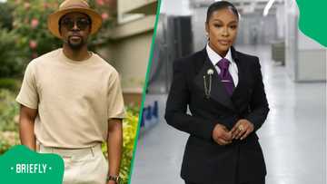 Throwback photo of former lovers Nomzamo Mbatha and Maps Maponyane causes a stir