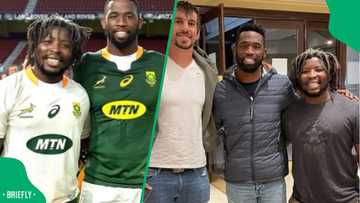 Siya Kolisi celebrates Scarra's 34th birthday in style, shares lovely funny old pictures