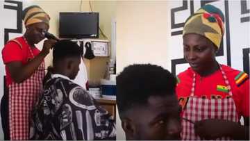 Fidelia Adogo: Meet the Ghanaian single mother who works as a barber to cater for her 3 children