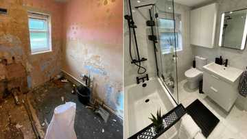 "This is sexy as hell": Son guts old bathroom to construct a gorgeous new one for his lucky mother