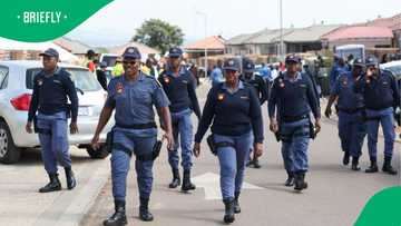 SAPS officers' march in hilarious drill in TikTok video leaves South Africa amused