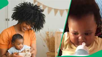 Viral Baby Rejects Bottle, Prefers Drinking Milk Like an Adult