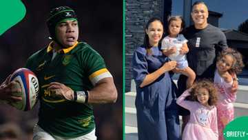 Cheslin Kolbe celebrates Easter with wife and kids, flaunts his R1.6m Mercedes-Benz