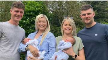 Wow: Brothers welcome their babies just 2 hours apart in same hospital after wives go into labour together