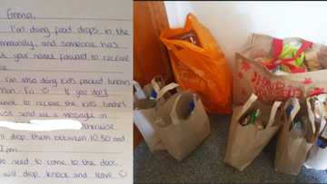 Mom of 5 in tears after stranger leaves food on doorstep for her hungry kids
