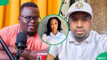Sol Phenduka hangs with Itumeleng Khune amid Minnie Dlamini backlash, SA jokes about his photo caption