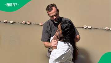 Woman suffers wig disaster during baptism in TikTok video