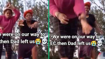 Mzansi in stitches as dad leaves dancing daughters on road in Eastern Cape
