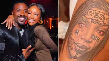 Ray J gets massive tattoo of iconic sister Brandy, fans in disbelief of portrait design: "This is a sibling prank"