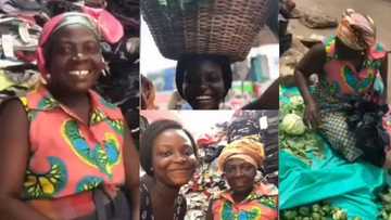 Bridget Ampong: Student celebrates her mom who hustles in market to pay her fees, drops video