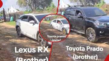 Siblings roll out luxurious car fleet during visit to parents’ home, video goes viral