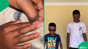 A man pranked younger brother with fake nails and sparks laughter online