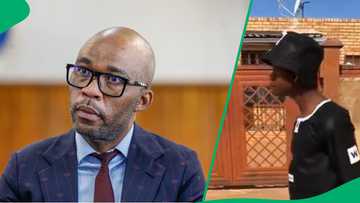 Man pulls out DIY Woolworths bag outfit inspired by Vusi "Cat" Matlala's viral Woolies money bag moment