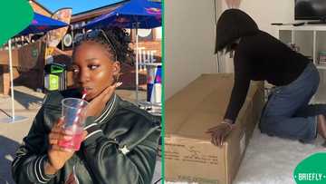 “This is nice": UK woman’s elegant white sofa from Shein impresses South Africans, shares video