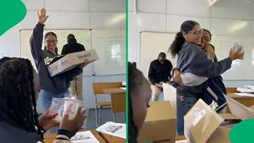 "Where do you get teachers like this?": High school teacher surprises class with custom gifts