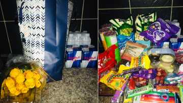 Woman shows off exam care package: "Wow what a young treat"