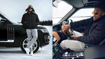 Anthony Joshua takes latest 2021 Range Rover SUV for a test ride