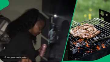 Woma steals meat a braai straight from fire in TikTok video