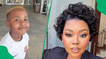 Anele Mdoda's son Alakhe bags his 1st paid gig: "This boy is already growing up to be a star"