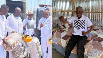 “God bless Collen”: Collen Mashawana blesses happy madala with temp home