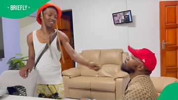 "An African father leading the way": Teenage boy refuses to kiss dad, SA's in stitches