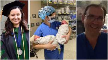 Doctor delivers twins, sends pics to man who delivered her as baby