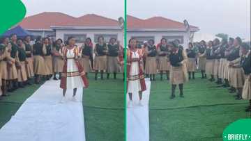 "It's beautiful": ZCC church choir's beautiful singing for makoti at traditional wedding goes viral