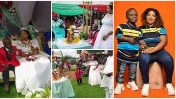 Videos, photos as small sized man marries a beautiful and huge lady as second wife in Delta