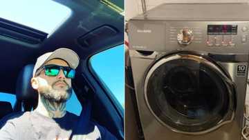 Dad of newborn finds surprise cash gift in washing machine, blown away by random kindness