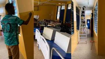 Kind man paints hospital with own money to give it a facelift; stunning photos emerge