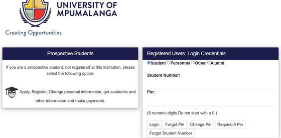 University of Mpumalanga online application for the 2025/2026: UMP ...