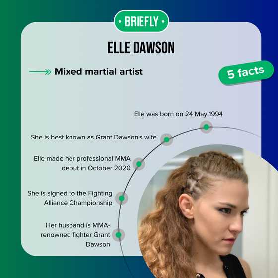 Who is Grant Dawson&rsquo;s wife? Meet MMA fighter Elle Dawson - Briefly.co.za