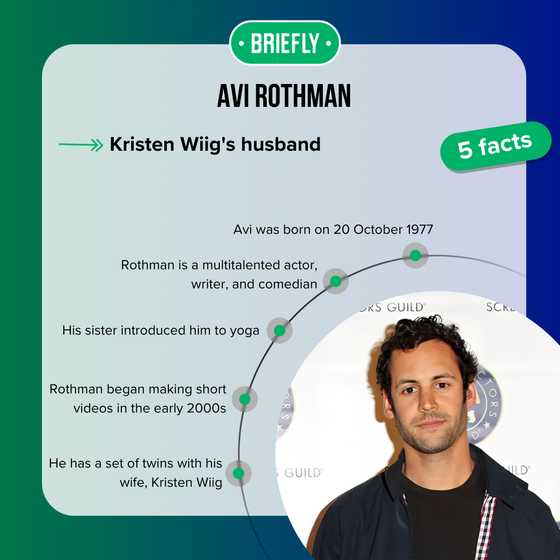 Avi Rothman's age and biography: Meet Kristen Wiig's husband - Briefly ...