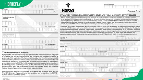 What is the SARS consent form for NSFAS, and where can you get it ...
