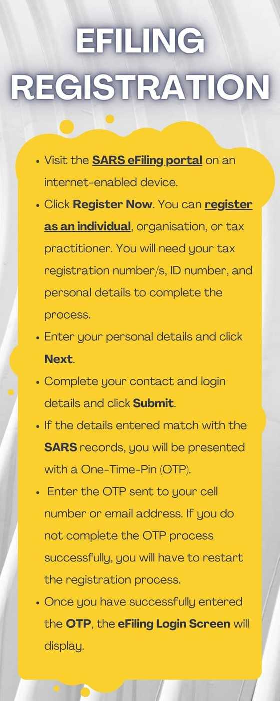 SARS eFiling for income tax return: how to file and submit in 2024 ...