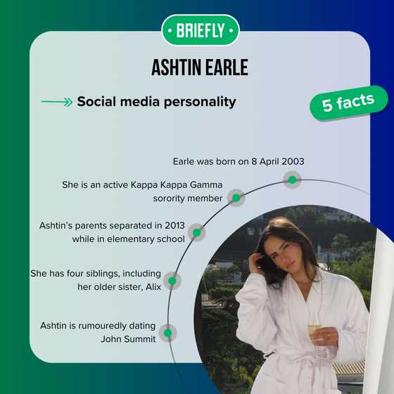 Ashtin Earle's age, height, family, boyfriend, and net worth Briefly