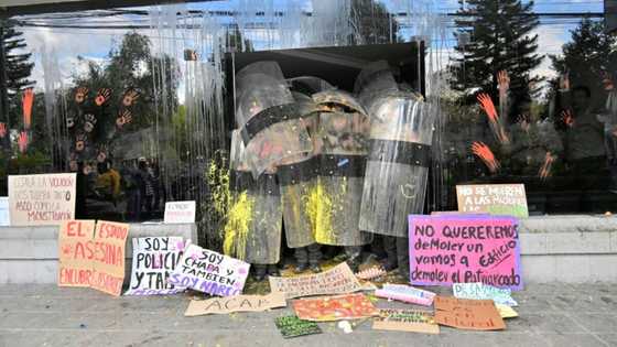 Hundreds of women protest femicide in Ecuador