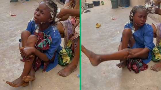 Tender-headed girl sees flames getting hair relaxed, video triggers TikTok users