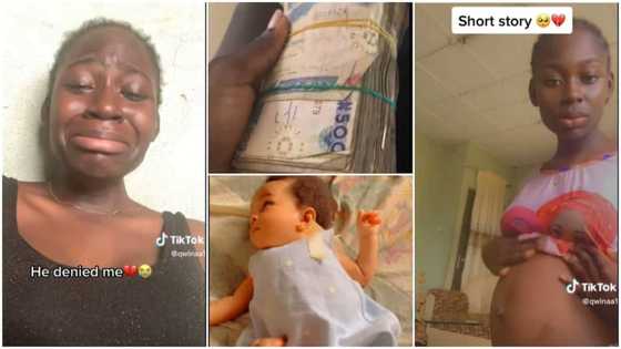 "I told him I was pregnant": Heartbroken lady narrates how she became single mum after boyfriend dumped her