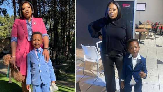 Anele Mdoda claps back at a troll claiming Alakhe's dad is a deadbeat, Mzansi helps the star drag the peep: "You're disgusting"