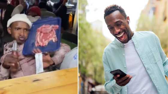 Mzansi man shows up to groove with tray of raw meat, leaves SA baffled: “Haibo, is he marinating the meat?”