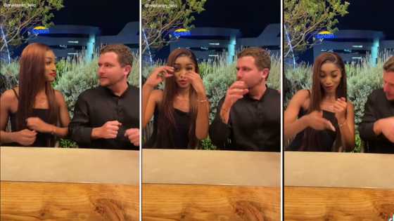 Cute couple does amapiano strata challenge in viral video, Mzansi head over heals for vibey pair: "Love it"