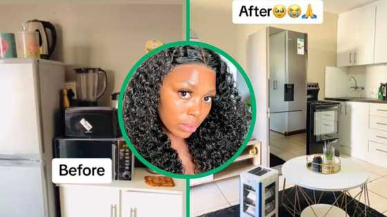Young SA woman shows before-and-after of redecorated 1-room apartment, Mzansi loves it: "Beautiful progress"