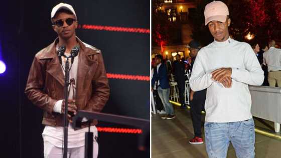 Emtee's #SAMA28 clean red carpet look receives huge praise from netizens: "smart and elegant"